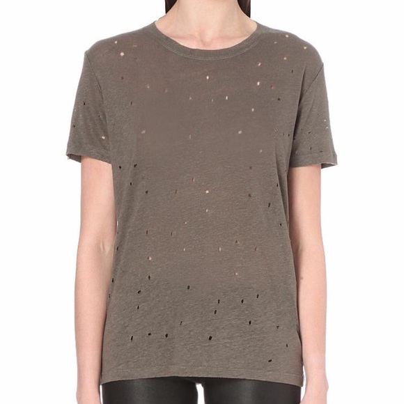 IRO Tops - Iro destroyed clay tee